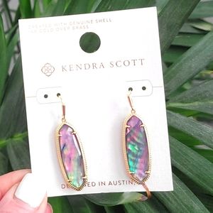 Kendra Scott 14k gold Abalone Drop Earrings